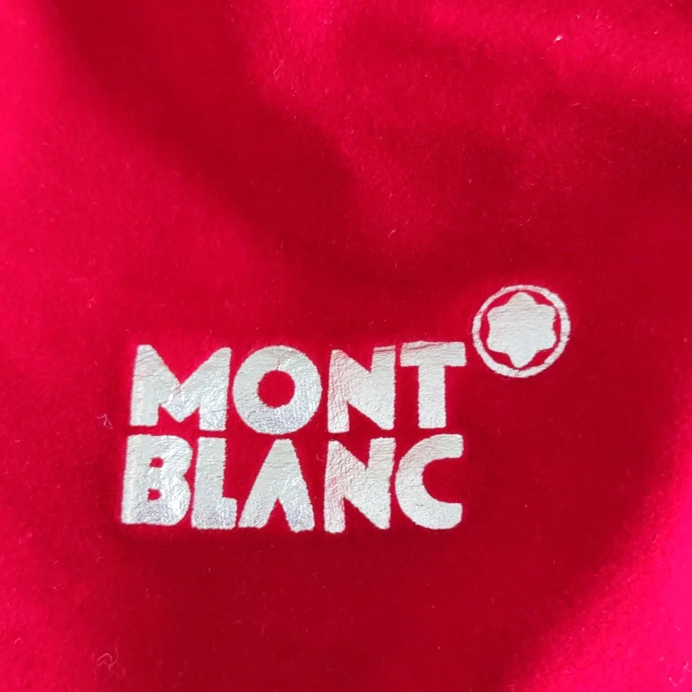 Montblanc Red Velvet Pull String Cinch Duster Bag